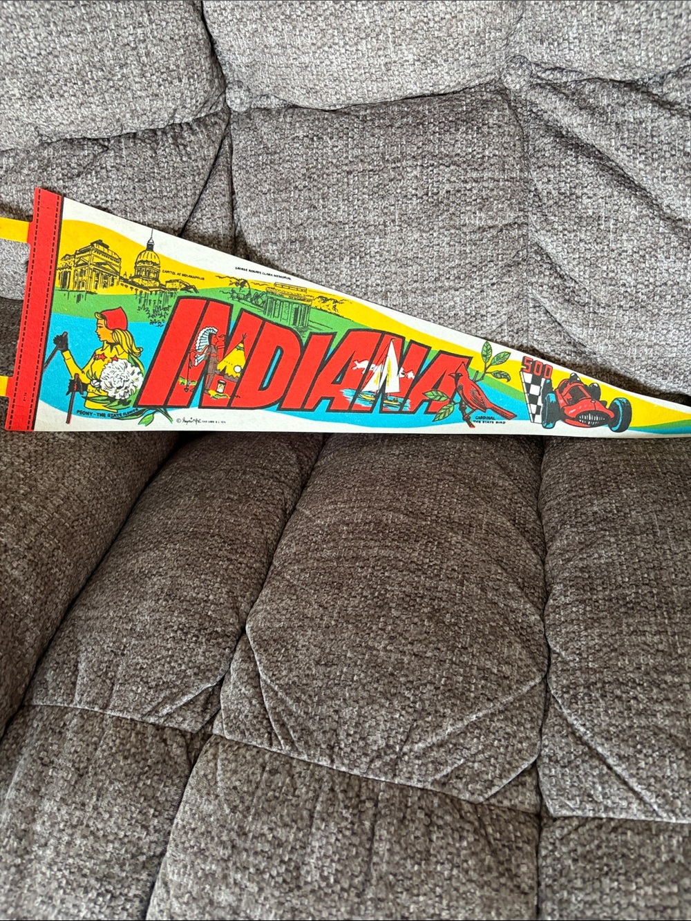 Disney Indiana Pennant - Red, Yellow, Blue